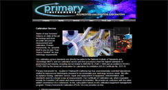 Desktop Screenshot of primaryinstruments.com