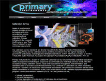 Tablet Screenshot of primaryinstruments.com